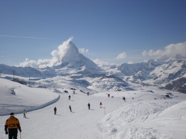 The slopes of Zermatt