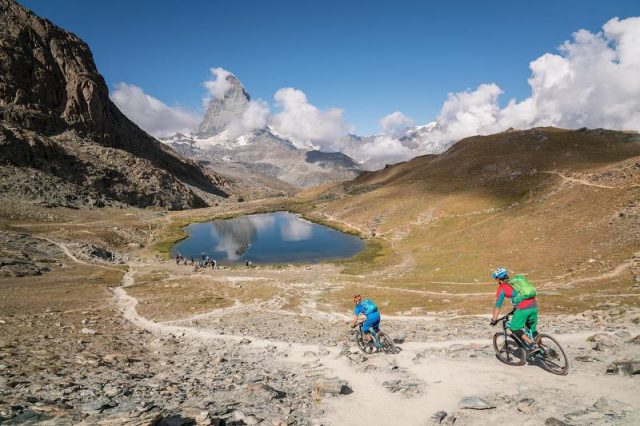 gornergrat mountain biking in zermatt