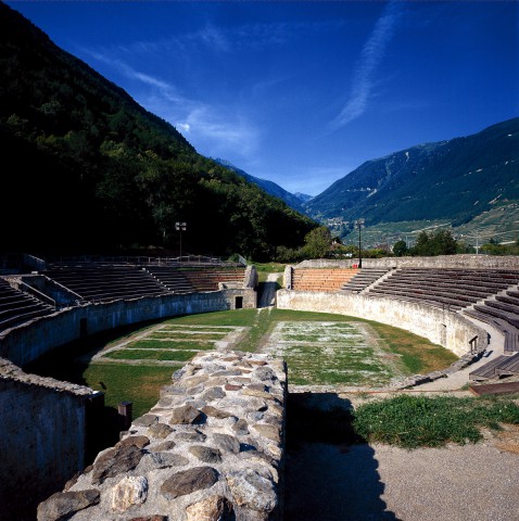 Roman amphitheatre in Martigny