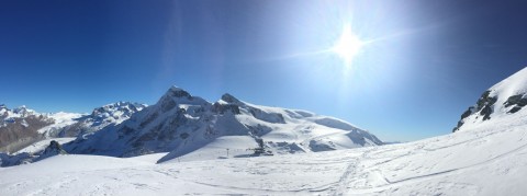 Snowy November pistes in Zermatt